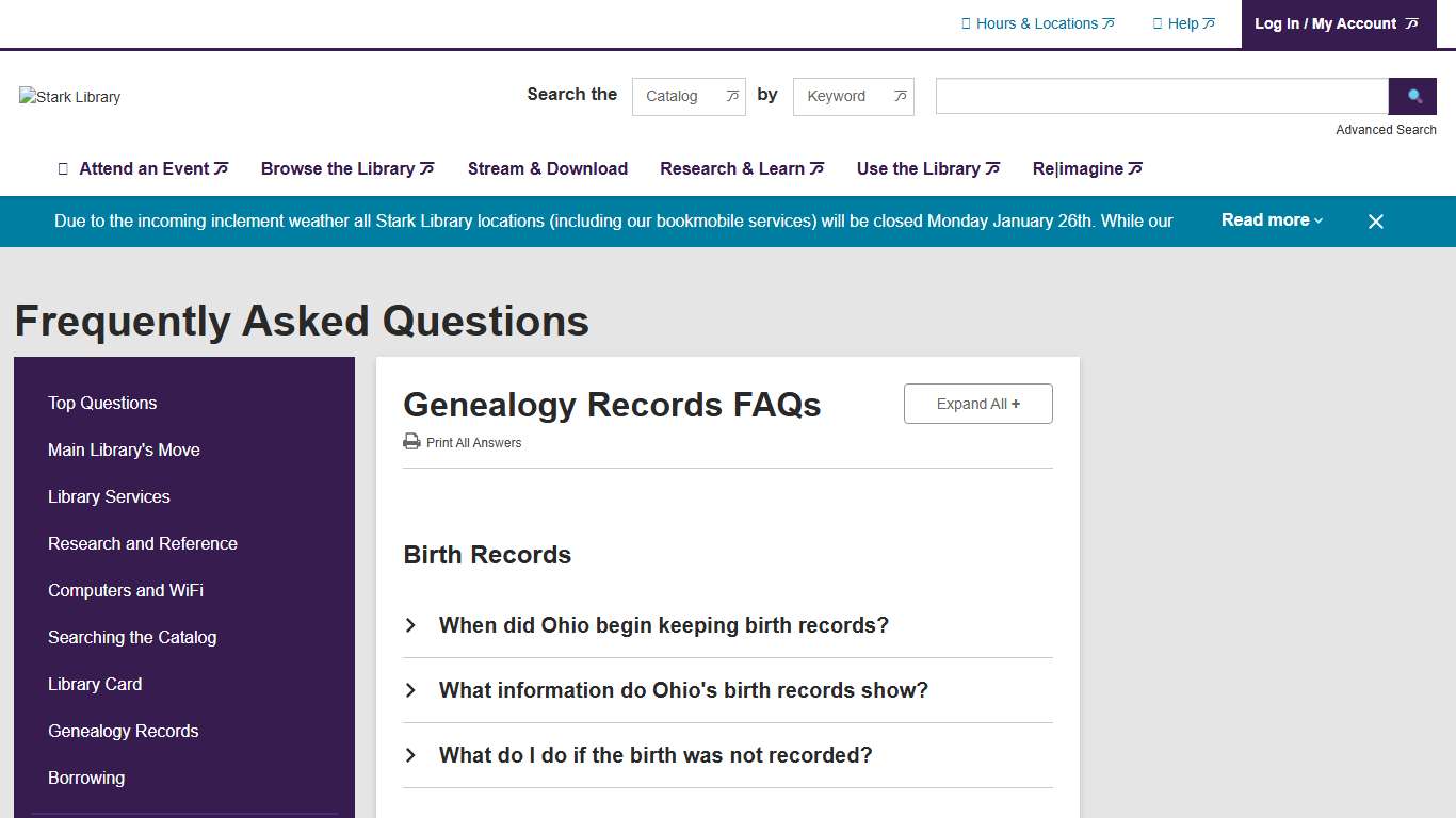 Estate/Probate/Will Records Frequently Asked Questions Stark Library